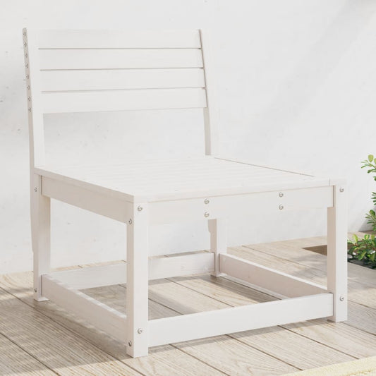 Divano da Giardino Bianco in Legno Massello di Pino | homemem39