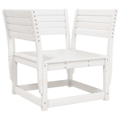 Sedia da Giardino Bianca in Legno Massello di Pino | homemem39