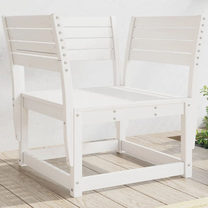 Sedia da Giardino Bianca in Legno Massello di Pino | homemem39