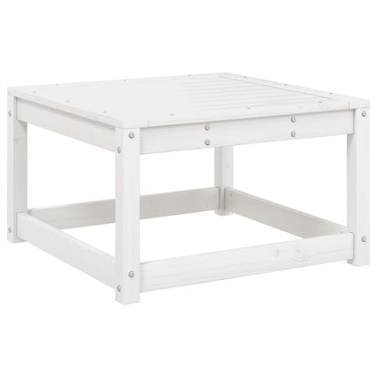 Poggiapiedi da Giardino Bianco in Legno Massello di Pino | homemem39