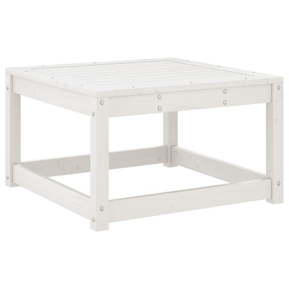 Poggiapiedi da Giardino Bianco in Legno Massello di Pino | homemem39