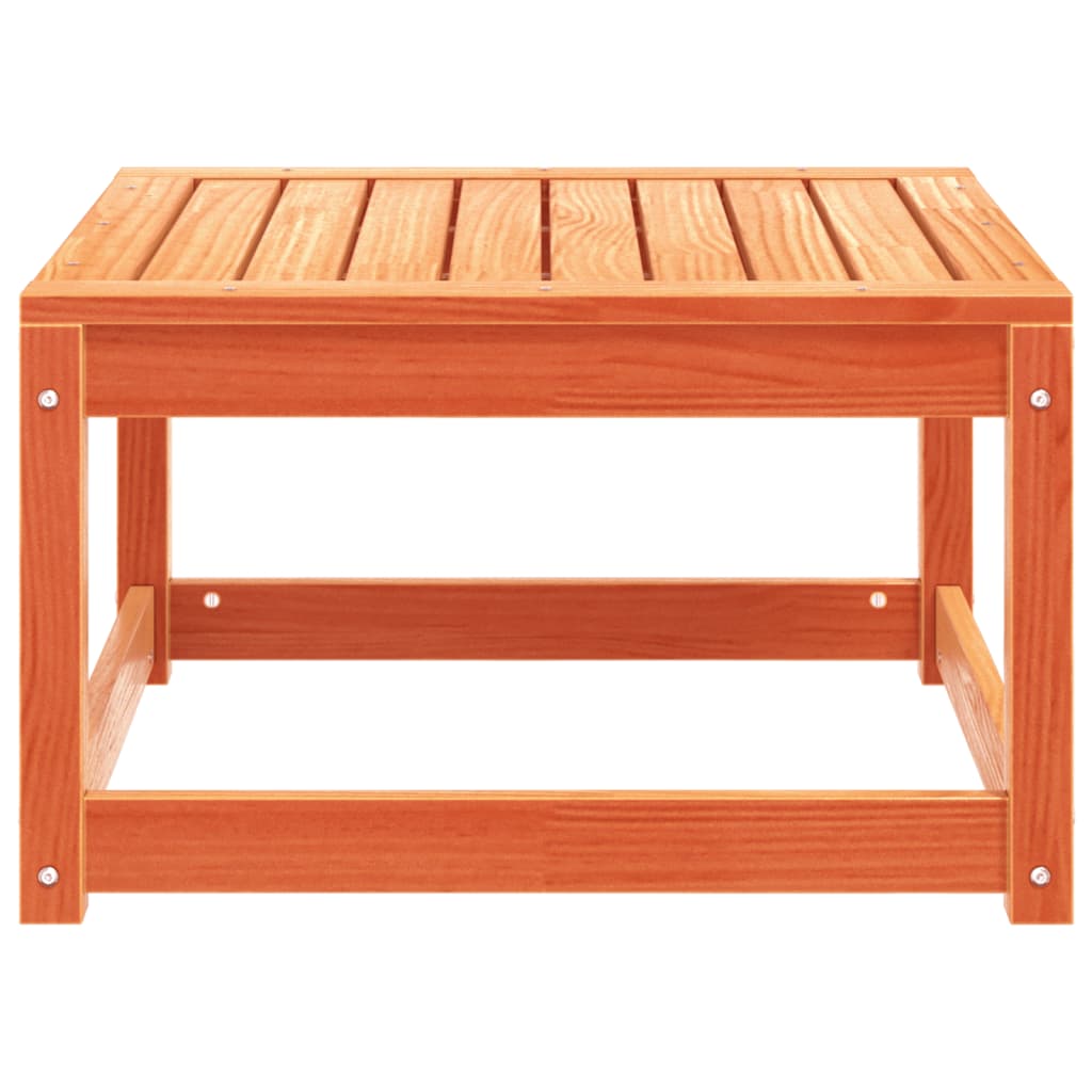 Poggiapiedi da Giardino Marrone Cera in Legno Massello di Pino | homemem39