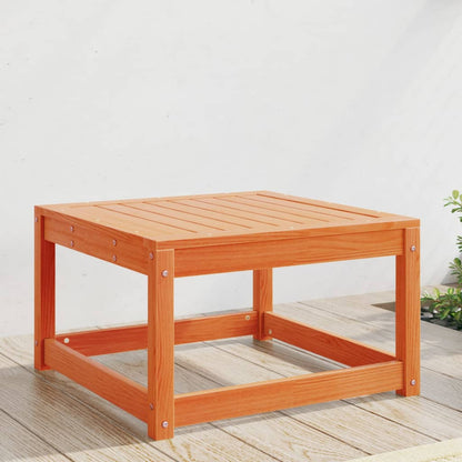 Poggiapiedi da Giardino Marrone Cera in Legno Massello di Pino | homemem39