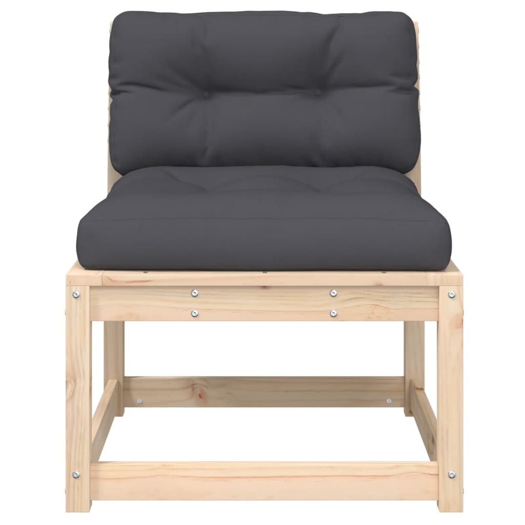 Divano da Giardino con Cuscini Legno Massello di Pino | homemem39