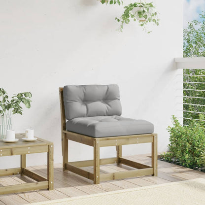 Divano da Giardino con Cuscini Legno Impregnato Pino | homemem39