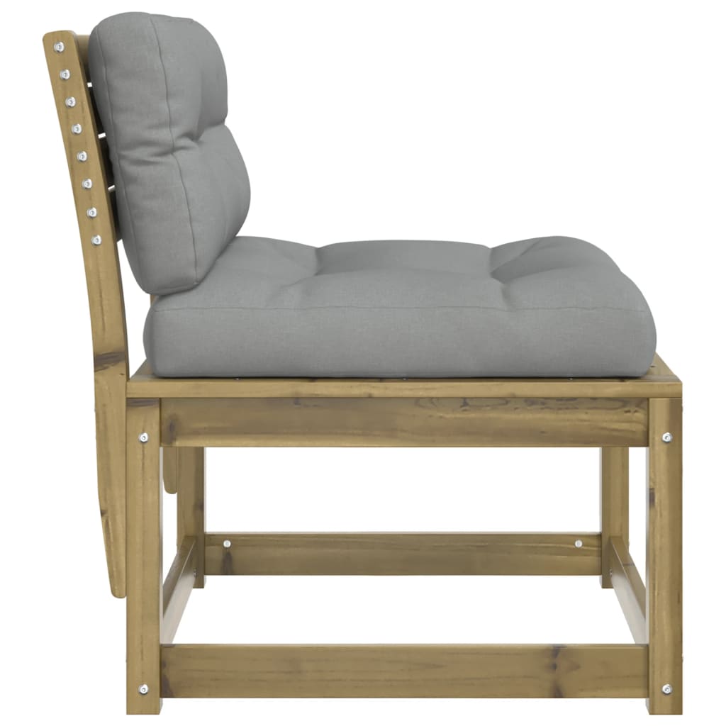 Divano da Giardino con Cuscini Legno Impregnato Pino | homemem39