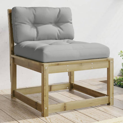 Divano da Giardino con Cuscini Legno Impregnato Pino | homemem39