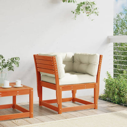 Divano Giardino Braccioli con Cuscini Marrone Cera di Pino | homemem39