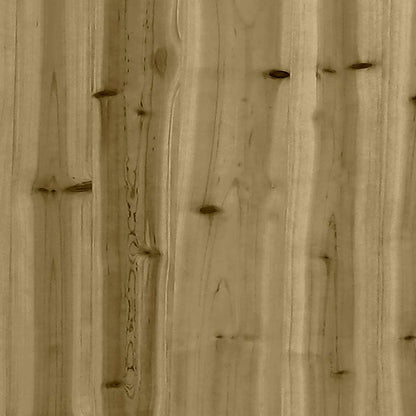 Poggiapiedi da Giardino con Cuscino in Legno Impregnato di Pino | homemem39