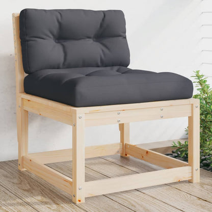 Divani da Giardino con Cuscini 2 pz Legno Massello di Pino | homemem39