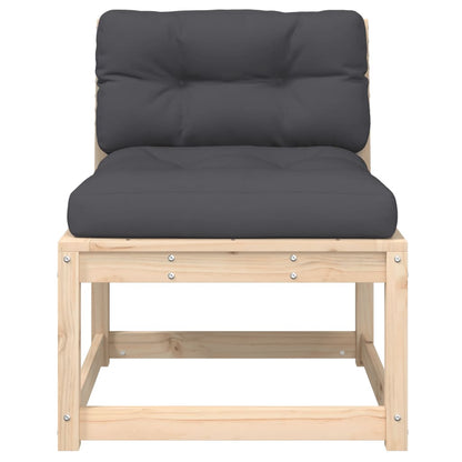 Divani da Giardino con Cuscini 2 pz Legno Massello di Pino | homemem39