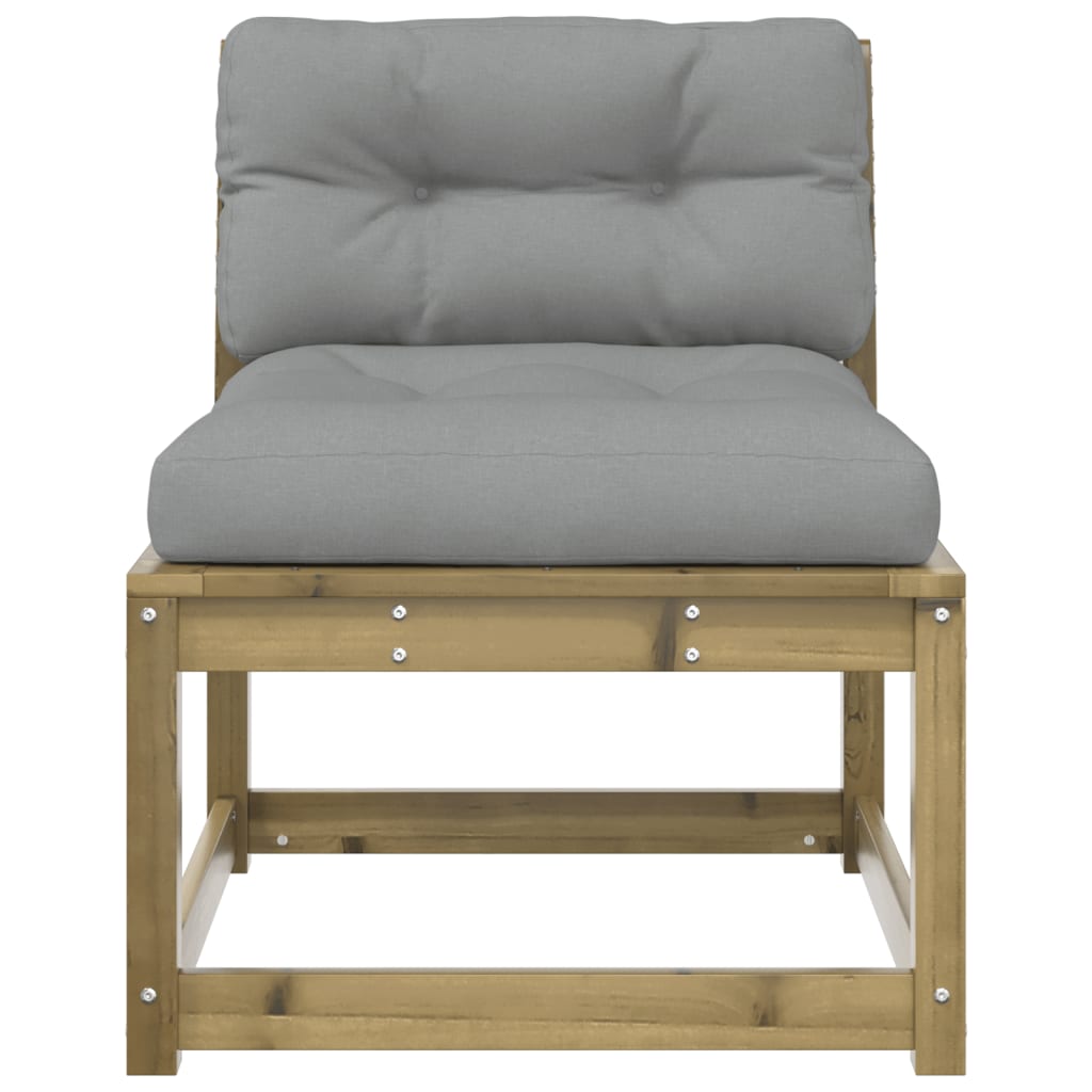Divani Giardino con Cuscini 2 pz in Legno Impregnato di Pino | homemem39