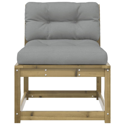 Divani Giardino con Cuscini 2 pz in Legno Impregnato di Pino | homemem39
