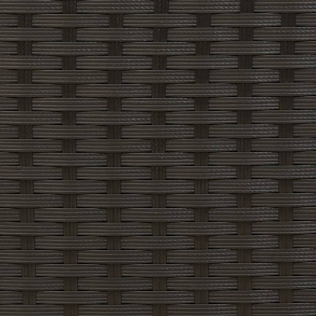 Lettini prendisole modulari 2 pz con tavolo nero in polyrattan - homemem39