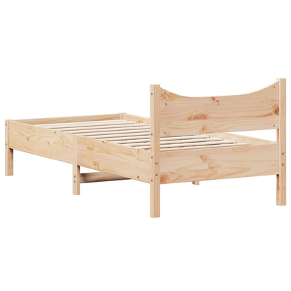 Letto senza Materasso 90x200 cm in Legno Massello di Pino - homemem39
