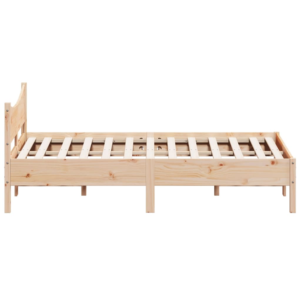 Letto senza Materasso 120x190 cm in Legno Massello di Pino | homemem39