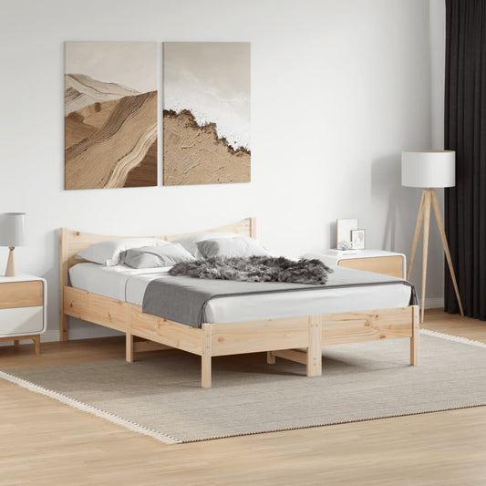 Letto senza Materasso 120x190 cm in Legno Massello di Pino | homemem39