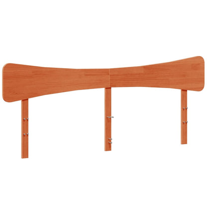 Testiera Marrone Cera 180 cm in Legno Massello di Pino - homemem39