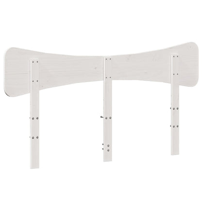 Testiera Bianca 140 cm in Legno Massello di Pino | homemem39