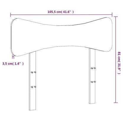 Testiera 100 cm in Legno Massello di Pino - homemem39