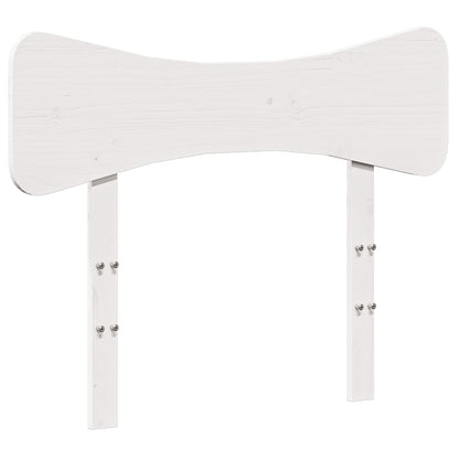 Testiera Bianca 100 cm in Legno Massello di Pino | homemem39
