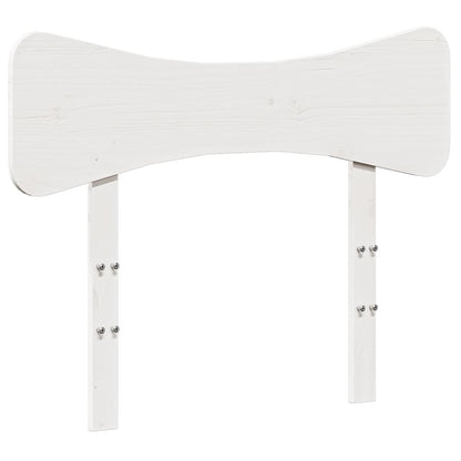 Testiera Bianca 75 cm in Legno Massello di Pino