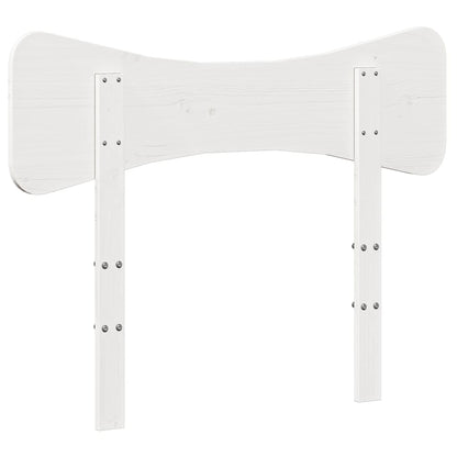 Testiera Bianca 75 cm in Legno Massello di Pino | homemem39