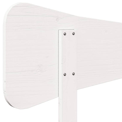 Testiera Bianca 75 cm in Legno Massello di Pino | homemem39