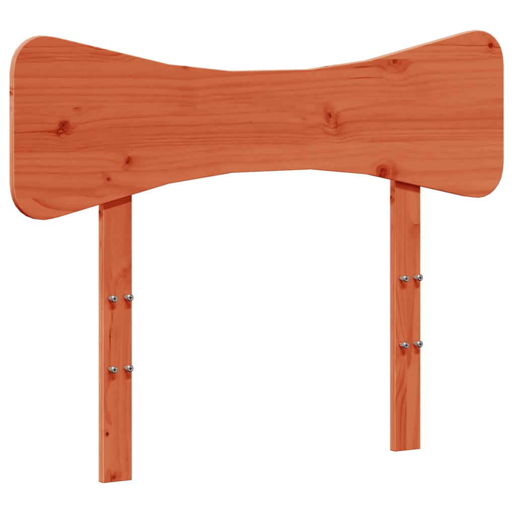 Testiera Marrone Cera 75 cm in Legno Massello di Pino - homemem39