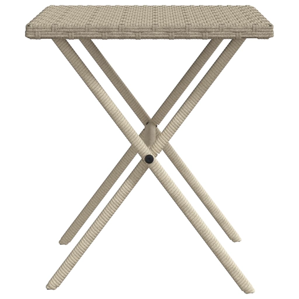 Lettini Prendisole 2pz con Tavolino Grigio Chiaro in Polyrattan - homemem39