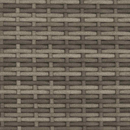 Lettino Prendisole con Baldacchino e Cuscini Grigio Polyrattan | homemem39