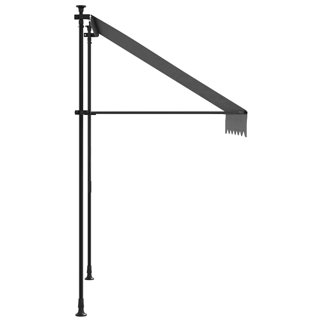 Tenda da Sole Retrattile Antracite 150x150 cm Tessuto e Acciaio | homemem39