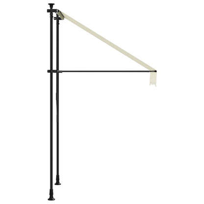 Tenda da Sole Retrattile Crema 100x150 cm in Tessuto e Acciaio | homemem39