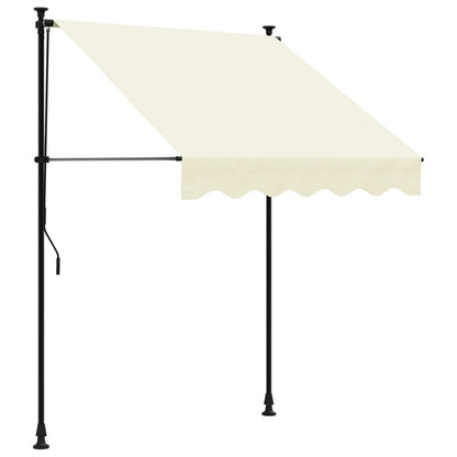 Tenda da Sole Retrattile Crema 150x150 cm in Tessuto e Acciaio - homemem39