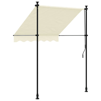 Tenda da Sole Retrattile Crema 150x150 cm in Tessuto e Acciaio - homemem39