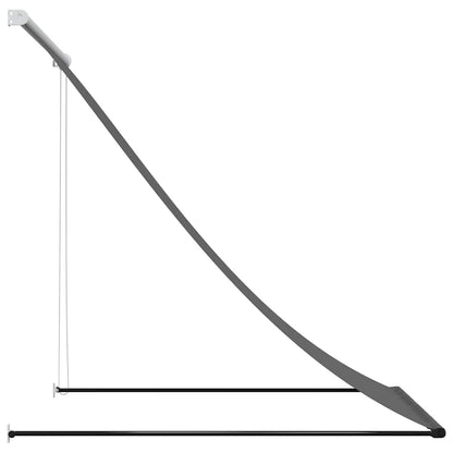 Tenda da Sole Retrattile Antracite 100x150 cm Tessuto e Acciaio