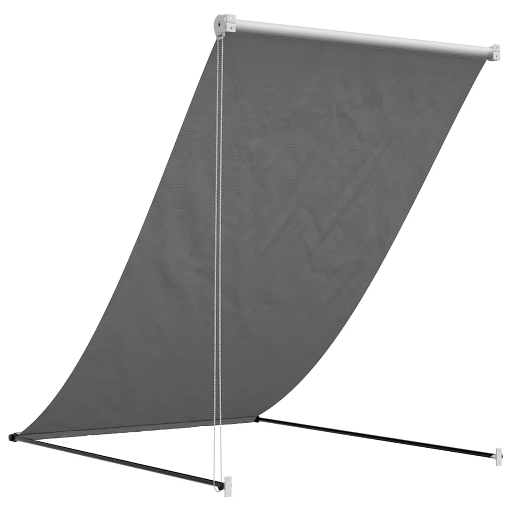 Tenda da Sole Retrattile Antracite 100x150 cm Tessuto e Acciaio | homemem39