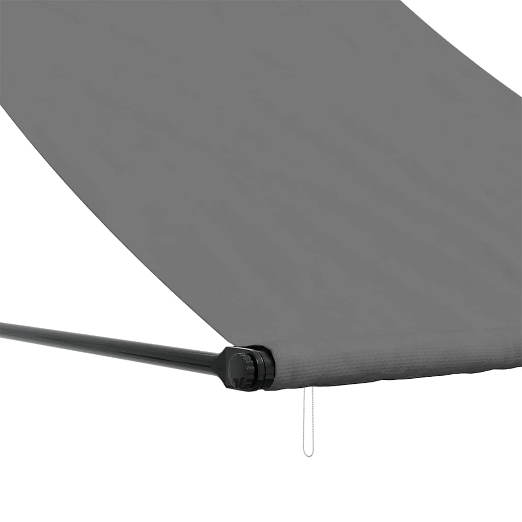 Tenda da Sole Retrattile Antracite 100x150 cm Tessuto e Acciaio | homemem39