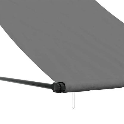 Tenda da Sole Retrattile Antracite 100x150 cm Tessuto e Acciaio | homemem39