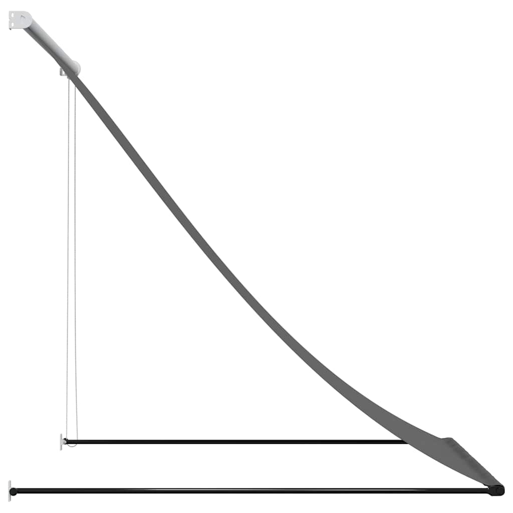 Tenda da Sole Retrattile Antracite 150x150 cm Tessuto e Acciaio