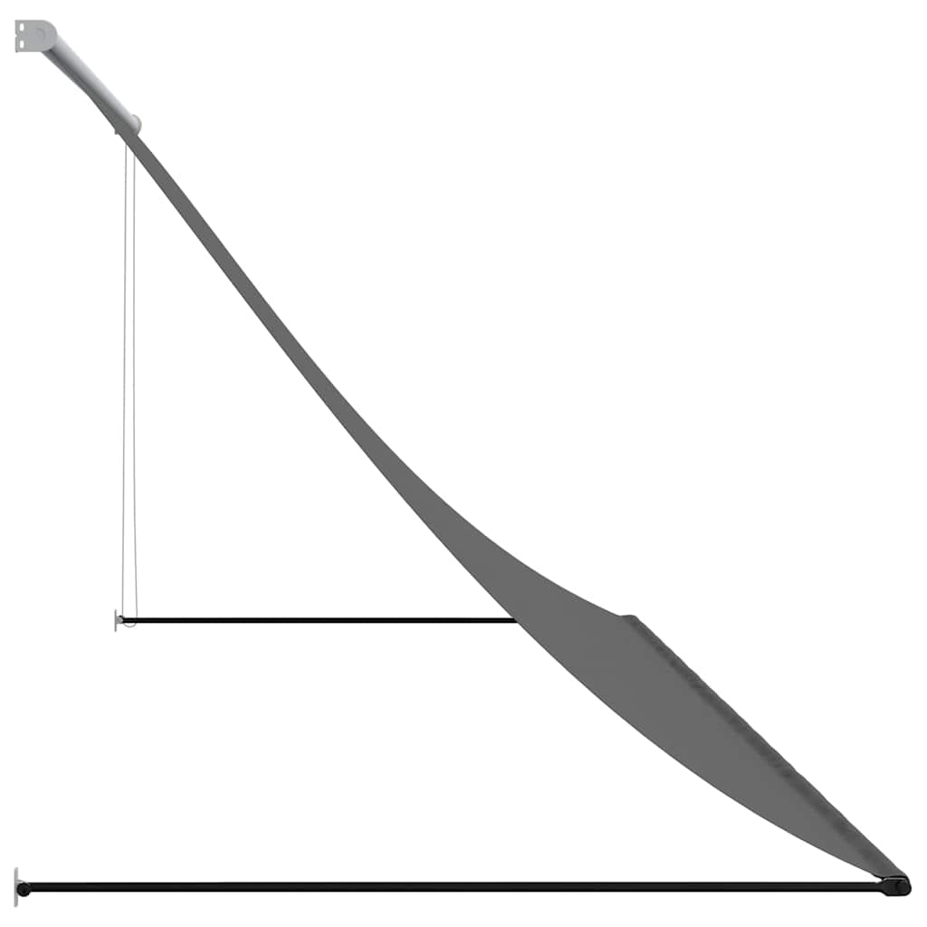 Tenda da Sole Retrattile Antracite 300x150 cm Tessuto e Acciaio
