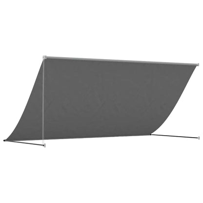 Tenda da Sole Retrattile Antracite 300x150 cm Tessuto e Acciaio