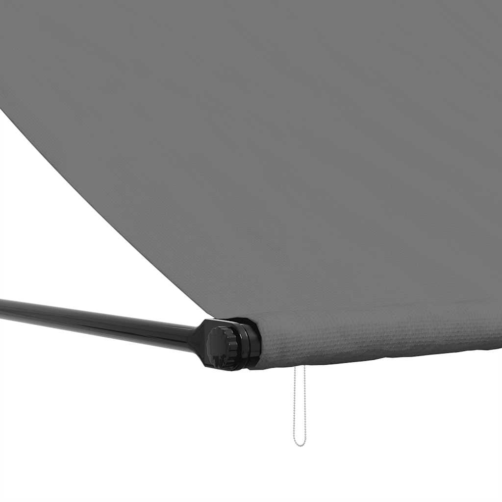Tenda da Sole Retrattile Antracite 350x150 cm Tessuto e Acciaio | homemem39