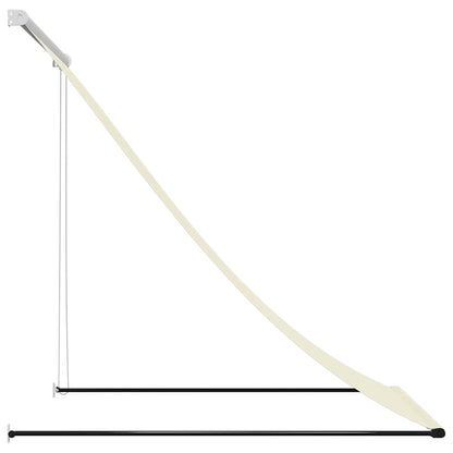 Tenda da Sole Retrattile Crema 100x150 cm in Tessuto e Acciaio