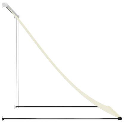 Tenda da Sole Retrattile Crema 150x150 cm in Tessuto e Acciaio
