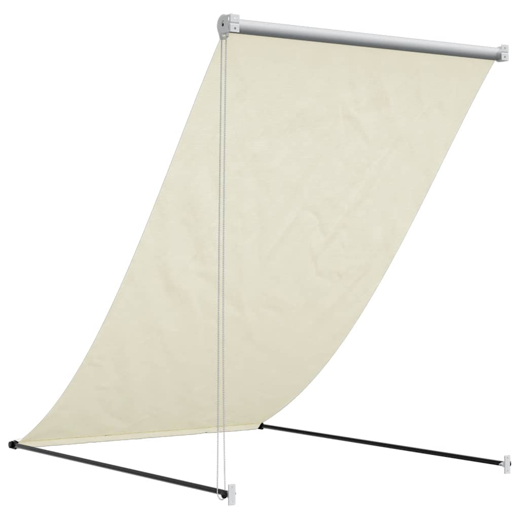 Tenda da Sole Retrattile Crema 150x150 cm in Tessuto e Acciaio | homemem39