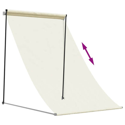 Tenda da Sole Retrattile Crema 150x150 cm in Tessuto e Acciaio | homemem39