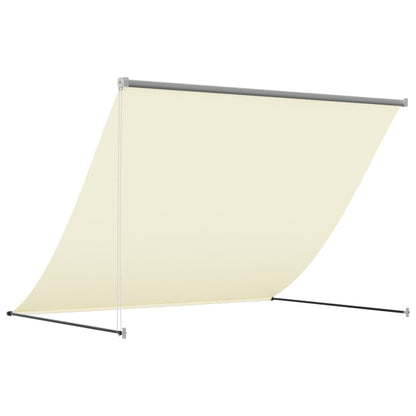 Tenda da Sole Retrattile Crema 200x150 cm in Tessuto e Acciaio