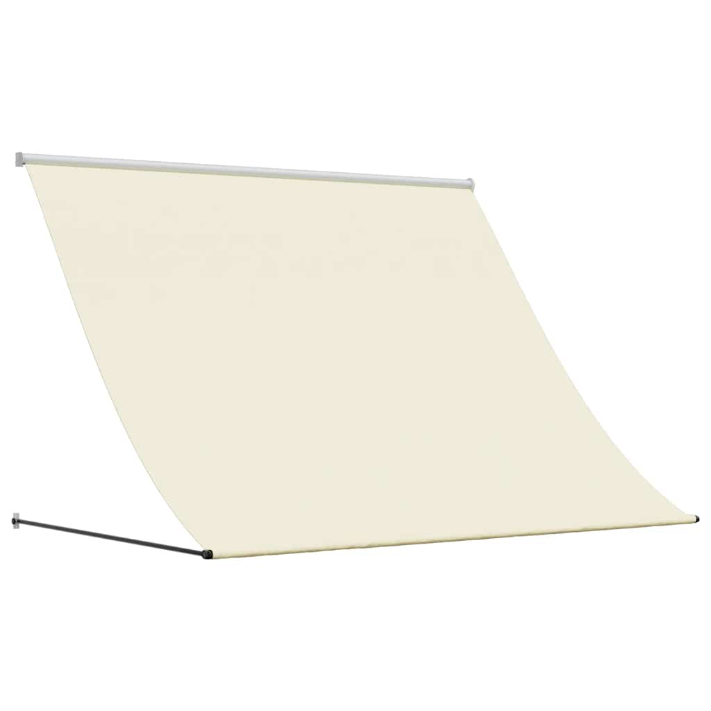 Tenda da Sole Retrattile Crema 250x150 cm in Tessuto e Acciaio - homemem39