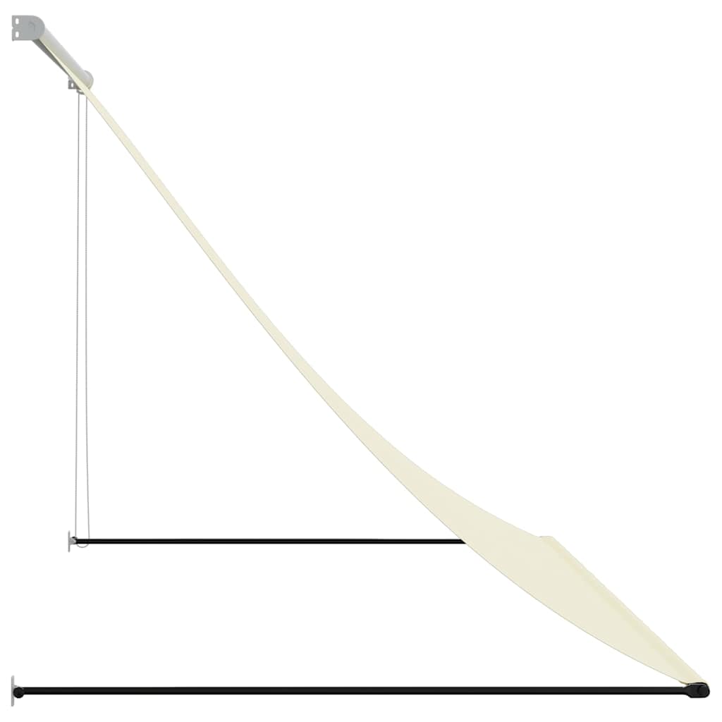 Tenda da Sole Retrattile Crema 250x150 cm in Tessuto e Acciaio